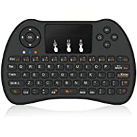2.4Ghz Wireless Mini Teclado con Mouse touchpad para PC- Pad- Xbox 360- PS3- Google Android TV Box- HTPC- IPTV (Black)